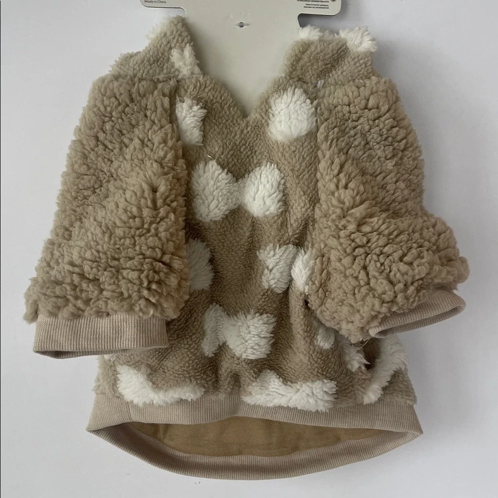 Koolaburra by UGG Jack Pet‎ Dog Oatmeal Sherpa Hoodie NWT